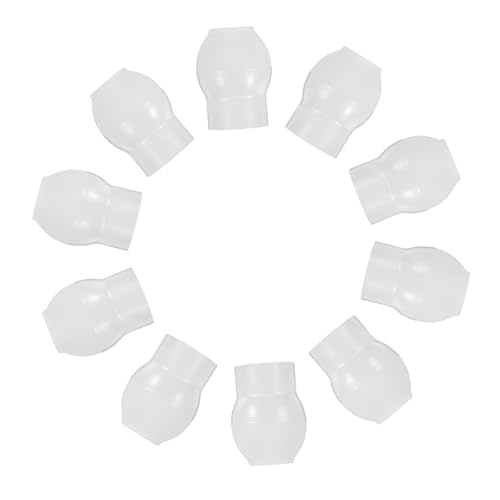 MAGICLULU 10 Stück Silikon Stopper Ohrhörer Ersatz Ohrstöpsel Weiche Spitzen Ohrstöpsel Silikon Ohrstöpsel Weich Wiederverwendbar Ohrenreiniger Universelle Ohrstöpsel Weiß von MAGICLULU