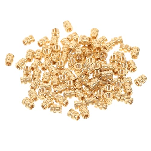 MAGICLULU 100-Teiliges Set Einbettungsgewindeeinsatz plastikenten plasure Messing-Einsatzmutter mit Innengewinde laptp Gewinde Rändelmuttern Einbettungsmutter erhitzen Kupfer Golden MAGICLULU 100-Teiliges Set Einbettungsgewindeeinsatz plastikenten plasure Messing-Einsatzmutter mit Innengewinde laptp Gewinde Rändelmuttern Einbettungsmutter erhitzen Kupfer Golden von MAGICLULU