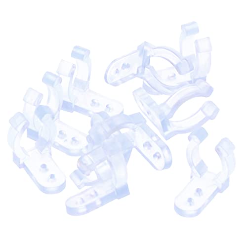 MAGICLULU 100Stücke LED Lichtschlauchklammern Durchsichtige PVC Montageclips für Runde Lichtschläuche Wiederverwendbar zur Befestigung von Kabeln im Innen Außenbereich von MAGICLULU