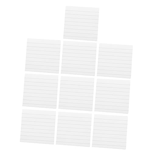 MAGICLULU 10 Stücke Weiß Memo Notizen Memo Aufkleber Büro Student Notizblock für Schule Klebstoff Memo Pads von MAGICLULU