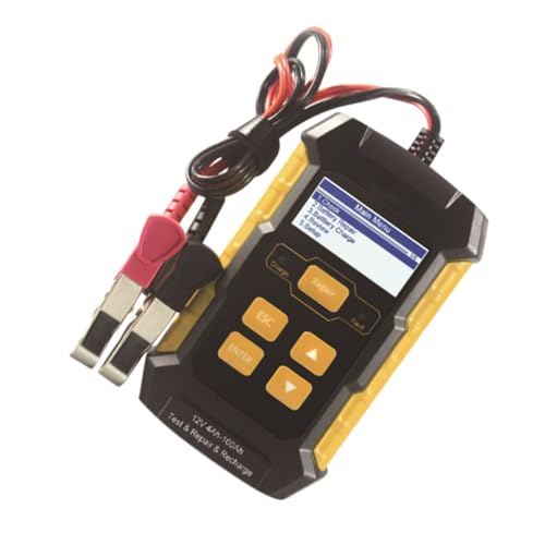 MAGICLULU 12V Automobilbatterieprüfgerät Batterieanalysator für Säure Batterien bis Schnelltest Tool für Autos Motorräder und Mehr Einfache Handhabung Eu Stecker von MAGICLULU