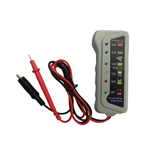MAGICLULU 12V Praktischer Digitaler Batterietester Für Autos Zuverlässiger Analyzer Zur Überwachung Und Messung Von Fahrzeugbatterien Und Ladezuständen Kompakt Und Benutzerfreundlich von MAGICLULU