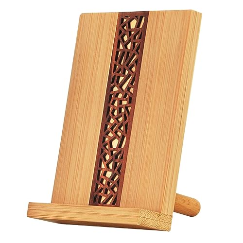 MAGICLULU Holz Handy Stehen Lazy Desktop Tablet Swivel Handy Halterung Schreibtisch Halterung für Telefon und Tablet von MAGICLULU
