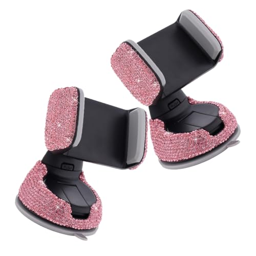 MAGICLULU 2 Stück Autotelefonhalter Handy Autohalterung Handy Autozubehör Handyhalter Für Auto Telefonhalter Lüftungsschlitz Telefonhalter Armaturenbrett Telefonhalter Auto Rosa von MAGICLULU