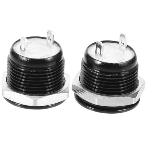MAGICLULU 2 Stück Black Taste Taktil Anlasser Zündung Freigabeknopf Für Schalter Kontrolle Ersatz Schalten Druckknopfstart Glühbirne Druckknopf Led-taste Silberlegierung MAGICLULU 2 Stück Black Taste Taktil Anlasser Zündung Freigabeknopf Für Schalter Kontrolle Ersatz Schalten Druckknopfstart Glühbirne Druckknopf Led-taste Silberlegierung von MAGICLULU