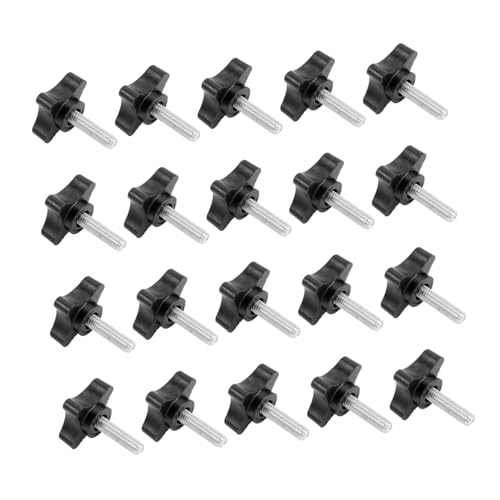 MAGICLULU 20 Stück Vier-Sterne-Schraube schrauben Reparatur von Vorräten Zubehör reparieren Akkuschrauber Möbel Schraube Plastik Schwarz MAGICLULU 20 Stück Vier-Sterne-Schraube schrauben Reparatur von Vorräten Zubehör reparieren Akkuschrauber Möbel Schraube Plastik Schwarz von MAGICLULU