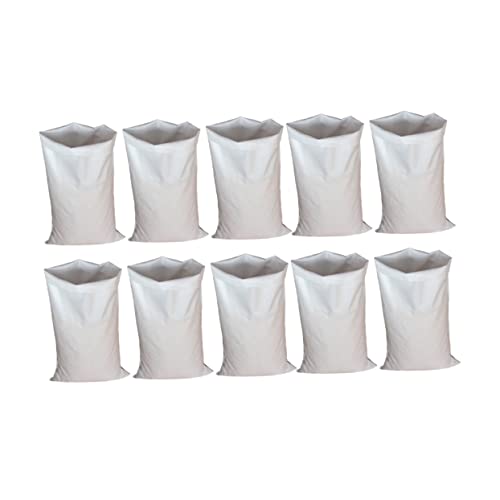 MAGICLULU 20 Stück gewebte Plastiktüte Sandsack Taschen poly Sandsäcke gewichte Schüttgut geflochtene tasche Sandbeutel Gewebte Tasche Sackhüpfen Tasche aus Schlangenleder von MAGICLULU