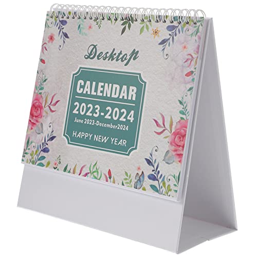 MAGICLULU 2024 Staffelei-flip-kalender Stehen Minikalender 2023 Aufstellbare Tischkalender Bürokalender Planungskalender 2023 Tischkalender 2023 Umdrehen Papier Fleck Zähler Muschelschale von MAGICLULU