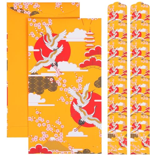 MAGICLULU 20St Roter Umschlag mit japanischem Muster Umschläge für Geld japanische Brieftasche japanische geschenke Rote Umschläge des Kaninchenjahres Glücksgeldbeutel Hongbao-Umschläge von MAGICLULU