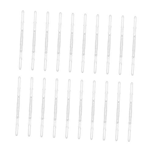 MAGICLULU 20st Plastikbinder Packpapierklammern Bindestreifen Aus Kunststoff Halter Für Büroklammern Pin-Halter Papier Brads Gleitgriff Für Bindungsstangen Bindestäbe A4 Ring Das Papier Weiß von MAGICLULU