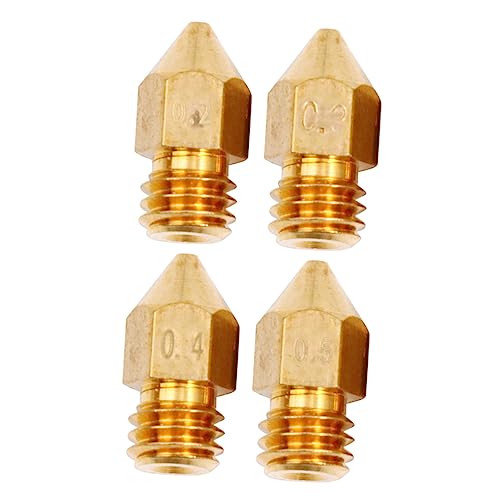 MAGICLULU 224 Stück 3d-druckerdüse Extruderdüse Zubehör Für 3d-drucker Messingdüse Für 3d-drucker Golden von MAGICLULU