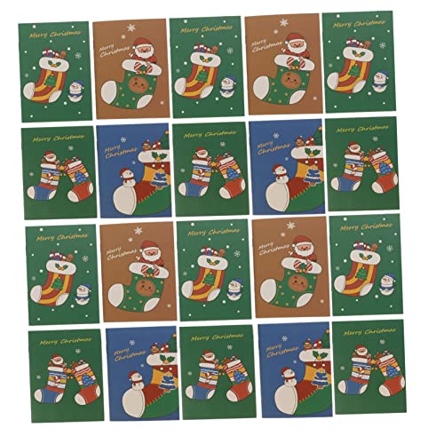 MAGICLULU Weihnachtsnotizblock mit Cartoon-weihnachtsmann und Schneemann 24-teiliges Taschennotizbuch für Schüler für Tagebuchnotizen und Schulaktivitäten von MAGICLULU