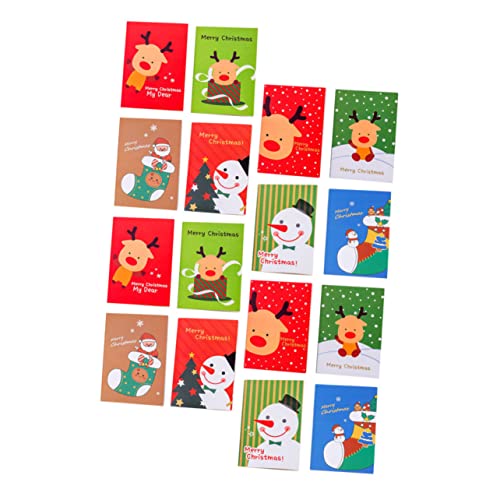 MAGICLULU 24 Stück Weihnachts-Mini-notizblöcke mit Weihnachtsmann-schlüssel Großpackung mit Verschiedenen Mustern Notizbücher Im Taschenformat für Büro- und Schulstudenten von MAGICLULU