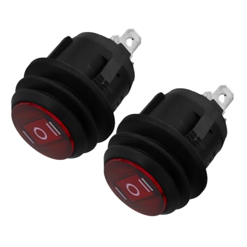 MAGICLULU 2Stücke Runder Kippschalter Wasserdichter Momentanbootschalter mit Pins für Auto und Haushaltsgeräte Vielseitige Positionseinstellungen für Einfache Bedienung MAGICLULU 2Stücke Runder Kippschalter Wasserdichter Momentanbootschalter mit Pins für Auto und Haushaltsgeräte Vielseitige Positionseinstellungen für Einfache Bedienung von MAGICLULU