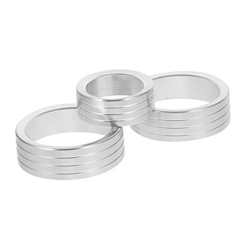 MAGICLULU 3 Stück Abdeckung des Klimaanlagenknopfes Abdeckungen für Konsolenknöpfe Autodekorationen Innenästhetik Knopfringe für Auto Klimaanlagenknopfring Aluminiumlegierung Silber MAGICLULU 3 Stück Abdeckung des Klimaanlagenknopfes Abdeckungen für Konsolenknöpfe Autodekorationen Innenästhetik Knopfringe für Auto Klimaanlagenknopfring Aluminiumlegierung Silber von MAGICLULU