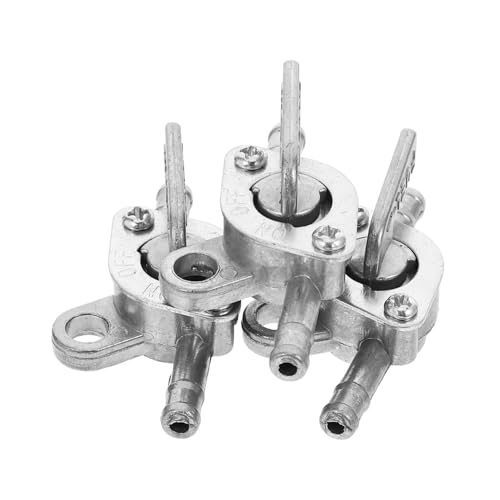 MAGICLULU 3 Stück Strandautozubehör Atv-benzinhahnventil Pitbike-motor Rollerschalter Gasabsperrventil Notausschalter Für Gasfahrräder Motorrad Scheinwerferschalter Motorrad Blinker Silver von MAGICLULU