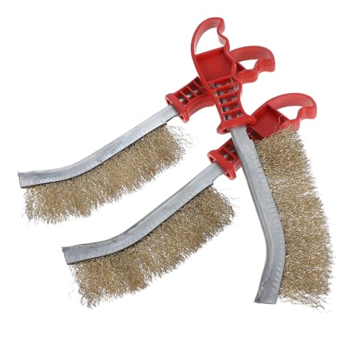 MAGICLULU 3 Teilige Drahtbürste Grill Bürste Campingbedarf Robuste Grillbürste Grillwerkzeug Robuster Grillreiniger Grillbürste Für Den Außenbereich Drahtreinigungsbürste von MAGICLULU