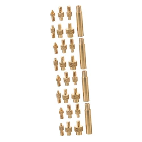 MAGICLULU 4 Sätze Satz Mutterdruckkopf Nuss Mit Gewinde Einsätze Faden Werkzeug 3d-druckerteil 3d-druck-gewindeeinsatz Lötspitzen Für Den 3d-druck Gewindeeinsatz Aus Messing Golden von MAGICLULU