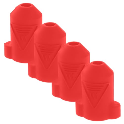 MAGICLULU 4 Stück 3d drucker zubehör Druckerteile 3d drucker ersatzteile Silikonsocken für Drucker Druckkopf-Schutzabdeckung 3d-druckmaschinen Druckerheizblockabdeckung Kieselgel rot von MAGICLULU