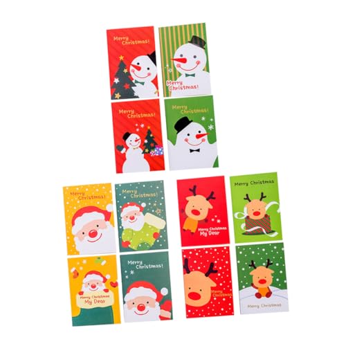 MAGICLULU 48st Weihnachtsmann Notizbuch Schneemann-notizbuch Weihnachts-Mini-notizbuch Mini-notizblöcke Weihnachten Weihnachtspapier Notizblock Strumpffüller Kind Kleines Notizbuch Schüttgut von MAGICLULU