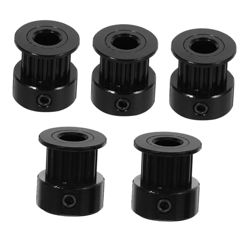 MAGICLULU 5 Stück 2GT Zahnriemenscheibensatz 3D-Drucker GT2 Riemenscheibe mit Lager Riemenscheibensatz für 3D-Drucker 3D-Drucker-Tools Zahnriemenscheibe aus Aluminium Black MAGICLULU 5 Stück 2GT Zahnriemenscheibensatz 3D-Drucker GT2 Riemenscheibe mit Lager Riemenscheibensatz für 3D-Drucker 3D-Drucker-Tools Zahnriemenscheibe aus Aluminium Black von MAGICLULU