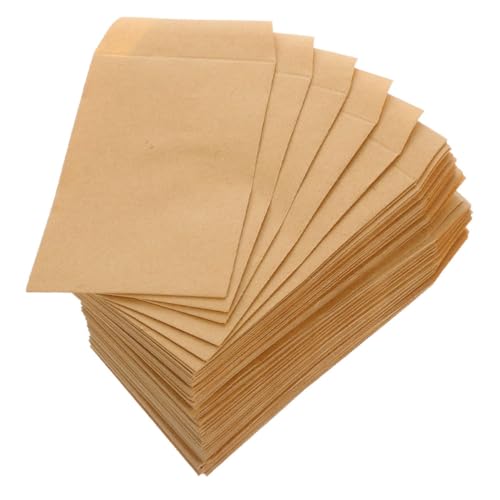 MAGICLULU 50 Stück Samenhülle Trinkgeldumschläge für Bargeld geldsparende Umschläge braune Umschläge Sparumschläge für Bargeld Mini-Papiertüten Kraftpapier Light Brown von MAGICLULU