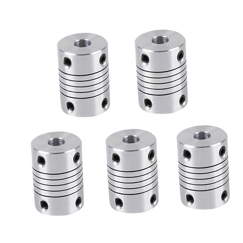 MAGICLULU 5Stücke Aluminium Flexible Wellenkupplung Für Gravurmaschinen Hochwertige Encoder Verbindung Für DIY Projekte Motoranwendungen von MAGICLULU