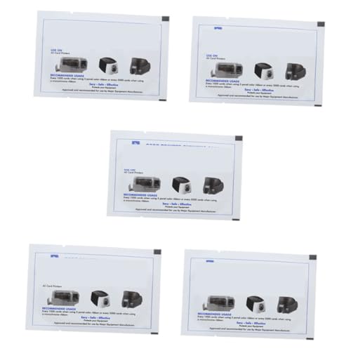 MAGICLULU 5Stücke Reinigungskarten für Kreditkartenleser Wiederverwendbare Reinigungskarten für Pos Terminals Drucker Effektiver Reinigungsschutz ohne Demontage von MAGICLULU