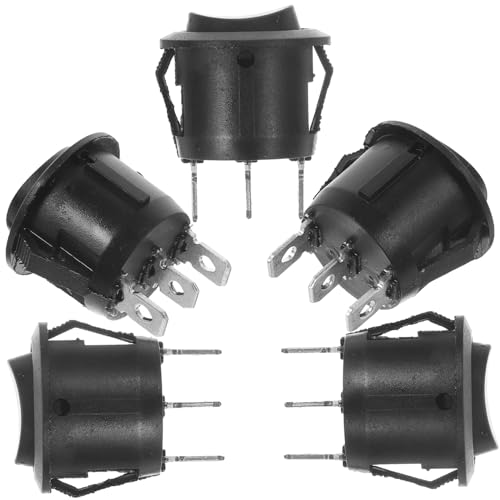 MAGICLULU 5Stücke Rundschalter Wippschalter mit Einzelpol und Doppelumschaltung für Autos Boote Wasserspender Langlebig und Installieren MAGICLULU 5Stücke Rundschalter Wippschalter mit Einzelpol und Doppelumschaltung für Autos Boote Wasserspender Langlebig und Installieren von MAGICLULU