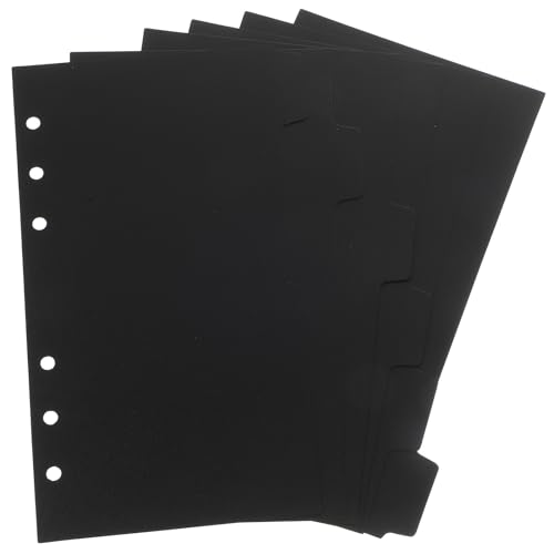 MAGICLULU 6 Blätter Trennblätter Aus Kunststoff Tab-teiler Bindemittelabscheider Trennblätter Für Ordner Trennblätter Aus Kraftpapier Plastikbinder 6 Ringförmige Die Seite Pp Das Papier A6 von MAGICLULU