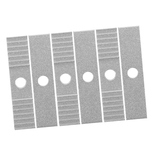 MAGICLULU 6 Stück Montageblöcke für 3D-Drucker Block starr Zähne Bausatz Teile Zahnriemenzubehör Zahnriemenklemme Druckerklemme 3d drucker zubehör Aluminiumlegierung Silver von MAGICLULU