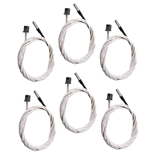 MAGICLULU 6 Stück Thermistorsensor Ntc100K Thermistor Wärmewiderstand Hot End Widerstand Hot End Teile Hochtemperatur Thermistor 3D Druckerteile Gehäuse Edelstahlrohr von MAGICLULU