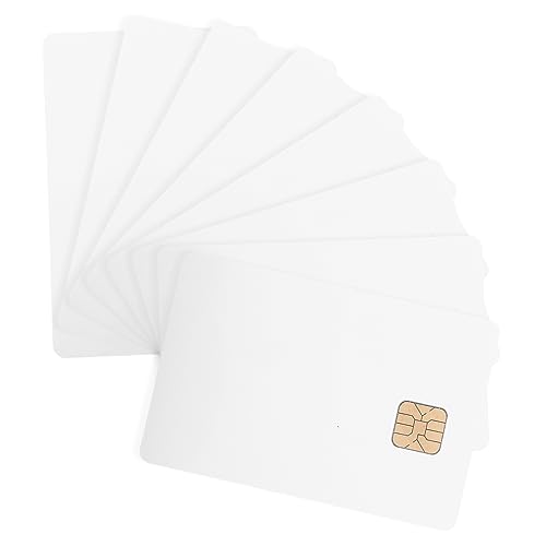 MAGICLULU 8st Blanko-tintenstrahldruck Sle4428 Chipkarte Kontakt-pvc-karte (4428 Weiße Karte) Plastikkarten Weiße Karten Mit Chip Münze Geographisches Positionierungs System Personalausweis von MAGICLULU