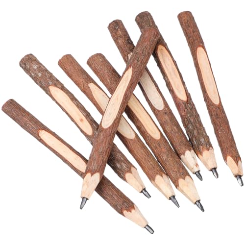 MAGICLULU 8st Bleistift Graphitstift Naturstift Zweigzweigstifte Zweig Stift Rindenstifte Holzzweigstifte Partyzubehör Holzstift Stifte Baum Kind Zeichenstift Natürlich Hölzern von MAGICLULU