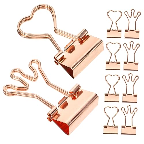 MAGICLULU Aktenordner Büroklammern 10 Stück Kleine Heftklammern-Sortiment Kleine Aktenklammern Sortiert Für Das Büro Mini-Bindeklammern Fotoclips von MAGICLULU