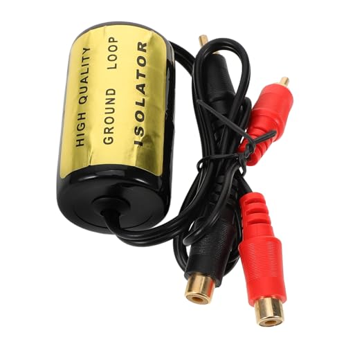 MAGICLULU Audiofilter Boden-Rausch-Isolator Lärm reduzierend ruhig Verstärker-Rauschisolator Geräuschunterdrücker Masseschleifenisolator Verstärker-Rauschfilter Plastik von MAGICLULU