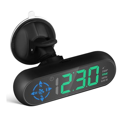 MAGICLULU Auto Innenausstattung Digitales Speed Dashboard Display Auto Head Up Display Windschutzscheibe Universell Für Auto Auto Monitor Auto Kompass Abs Schwarz MAGICLULU Auto Innenausstattung Digitales Speed Dashboard Display Auto Head Up Display Windschutzscheibe Universell Für Auto Auto Monitor Auto Kompass Abs Schwarz von MAGICLULU