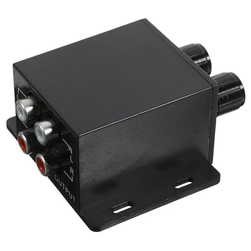 MAGICLULU Bass Reglerknopf für RCA Audioverstärker im Auto Einstellbarer Lautstärkeregler für Fahrzeugverstärker und Lautsprecher Optimiert das Klangerlebnis mit Flexibler Bassanpassung von MAGICLULU