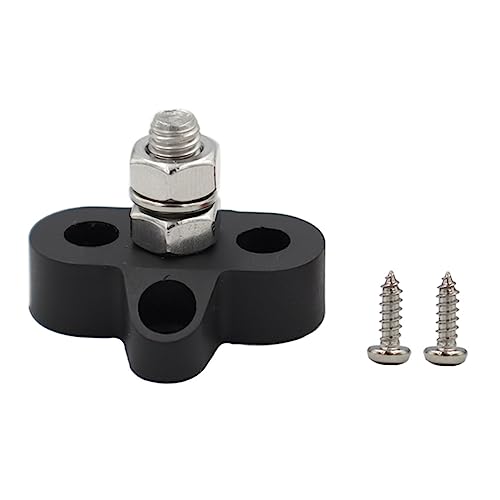 MAGICLULU Batterieklemme Kfz-klemmenblock Sammelschiene Des Verteileranschlusses 48-v-verteilerblock Klemmleiste Für Auto Endstromschiene Verteilerklemme Kfz-klemmleisten Plastik Black von MAGICLULU