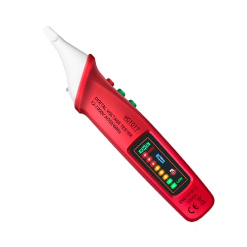 MAGICLULU Berührungsloser Spannungsdetektor Tragbarer Spannungsprüfstift mit LED Taschenlampe für Schaltungen Steckdosen Beleuchtungseinrichtungen von MAGICLULU