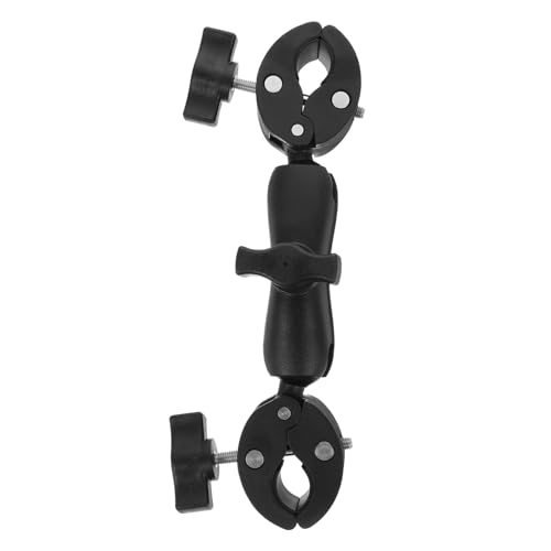 MAGICLULU Handyhalter Halterung Klemme Motorrad Ansicht Fahrradkamera Lenker Kunststoff Schwarz von MAGICLULU