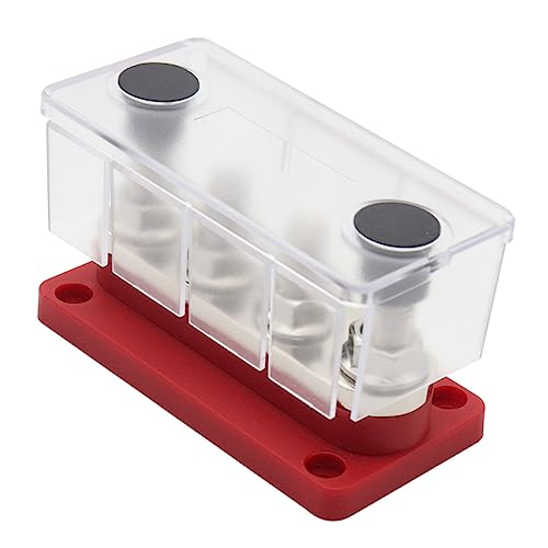 MAGICLULU Hochstrom Klemmenblock Elektrischer Sammelschienen Klemmenblock Für Anhänger Autostreifen Verteilerblock Klemmenblock Mit Sammelschienen Klemmenblock Für Sockel Und Abdeckung von MAGICLULU