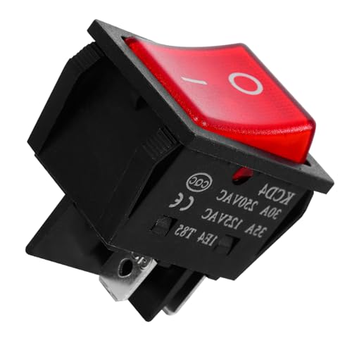 MAGICLULU Kippschalter Mit Licht Für Boote Poliger Automatischer Kippschalter Einfach Zu Installieren Für Verschiedene Elektrogeräte Langlebig Und Stabil von MAGICLULU