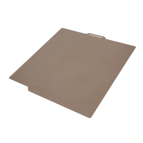 MAGICLULU Magnetische Stahlplattformplatte 3D Druckzubehör Bauplatte Doppelseitige Textur 3D Druckerzubehör 3D Druckerteil Oberfläche Aus Glattem Goldenem Eisen von MAGICLULU