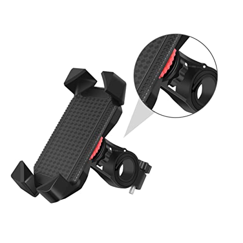 MAGICLULU Mobilfunkhalter Motorrad universeller Handyhalter Handyhalterung am Fahrradlenker Berg Fahrrad Telefon Halterung Fahrrad Lenker Halter Plastik Schwarz von MAGICLULU