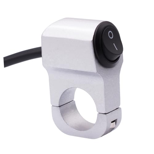MAGICLULU Motorrad -wasserdichtungsschalter Motorrad Lenker An Aus Scheinwerfer Scheinwerfertaste Weiß von MAGICLULU