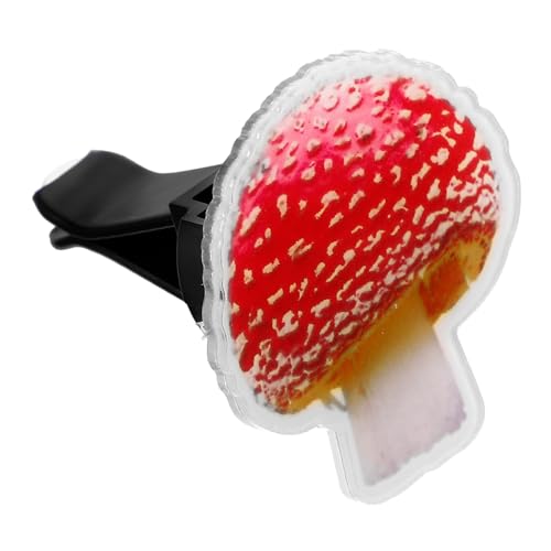MAGICLULU Mushroom Shape Car Air Clip For Vent Decoration Durable Acrylic Auto Vent Accessory For Fragrance Distribution Vehicles von MAGICLULU