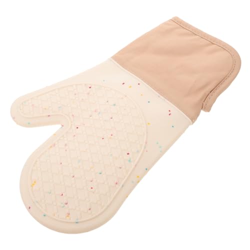 MAGICLULU Ofenhandschuhe Aus Verdickte Hitzebeständige Küchenhandschuhe Für Grillen Backen Kurze Design Mit Bunten Leicht Zu Reinigen von MAGICLULU