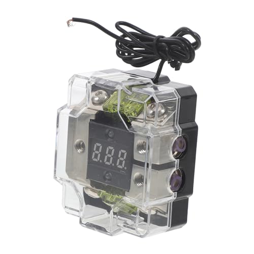 MAGICLULU Sicherungshalter Verteilerblock für Auto-Audio Audio- Verstärker Sicherung vergoldet Marine-Sicherungsblock Sicherungsblock für Auto-Audioverstärker Gummi Black von MAGICLULU