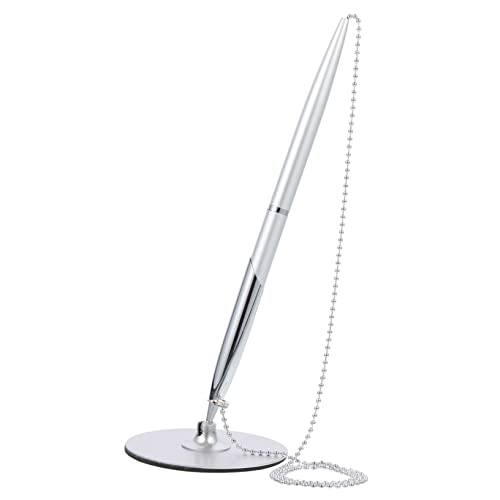MAGICLULU Stift Unterschreiben Tischfester Stift Tisch Stehender Stift Signaturstift Unterzeichnung Drehstift Dekorativer Kugelschreiber Mit Kette Stifthalter Büro Desktop-stift Haupt Metall MAGICLULU Stift Unterschreiben Tischfester Stift Tisch Stehender Stift Signaturstift Unterzeichnung Drehstift Dekorativer Kugelschreiber Mit Kette Stifthalter Büro Desktop-stift Haupt Metall von MAGICLULU
